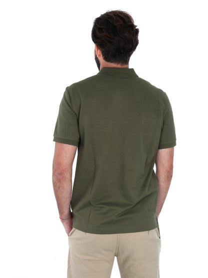 POLO IN PIQUE GANT UOMO VERDE MILITARE