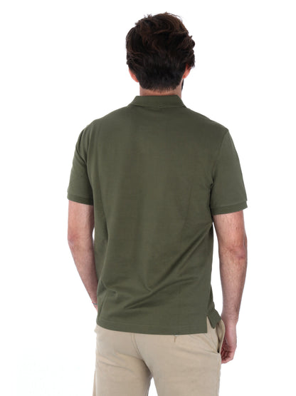 POLO IN PIQUE GANT UOMO VERDE MILITARE