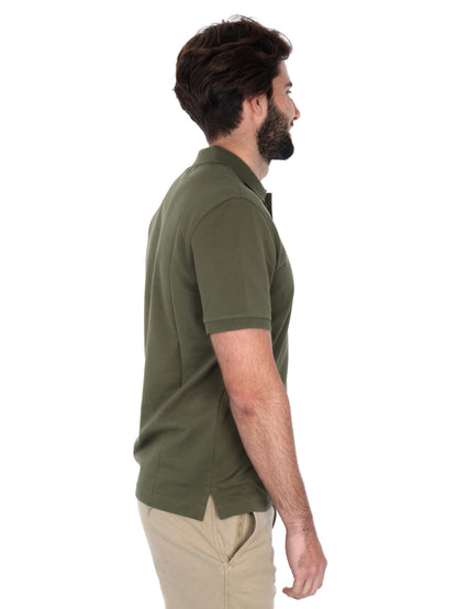POLO IN PIQUE GANT UOMO VERDE MILITARE
