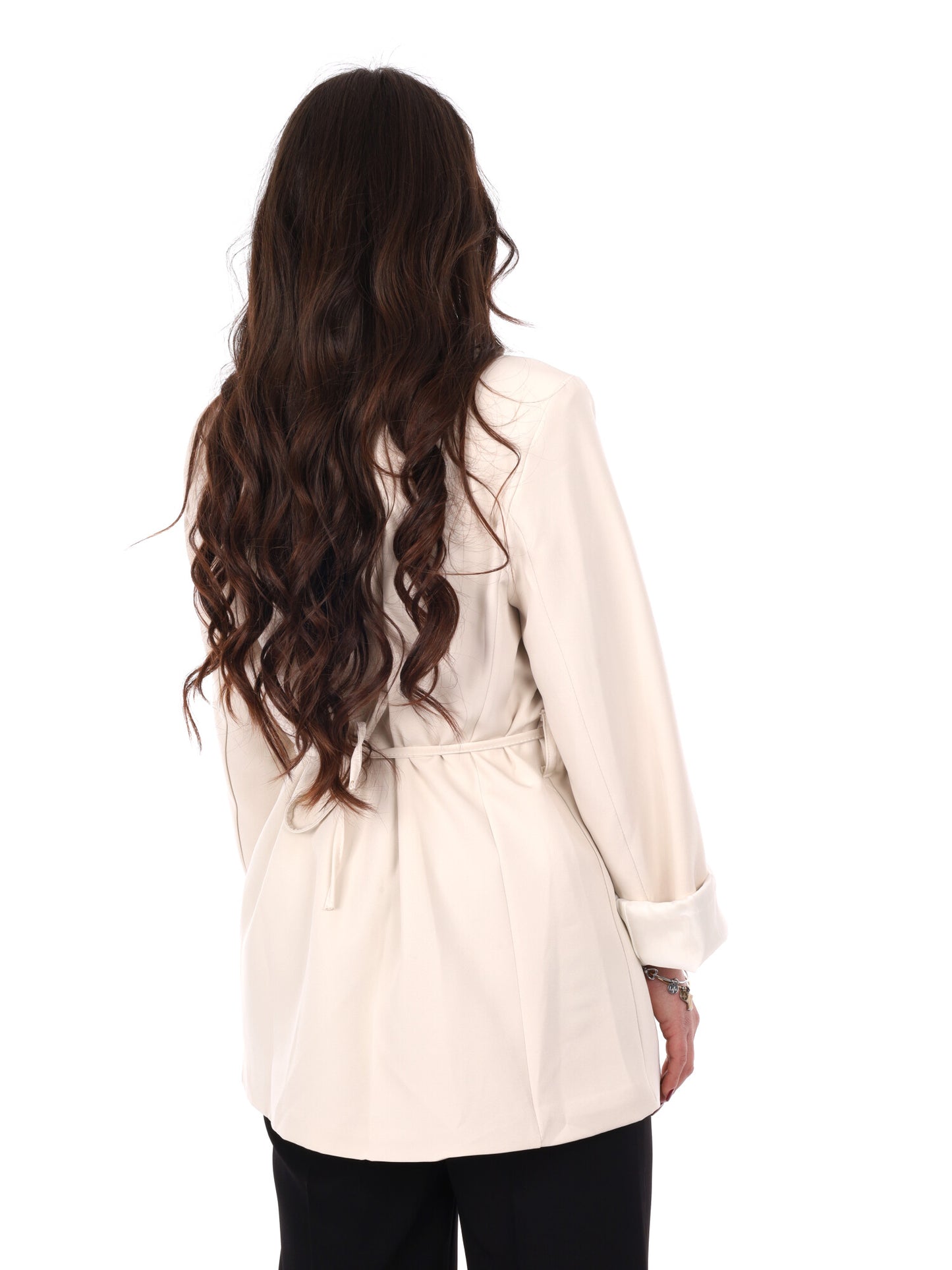 Blazer Effepi elegante da donna in beige per primavera-estate
