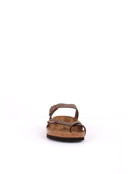 Sandalo Mayari Birkenstock da donna in morbido tessuto marrone