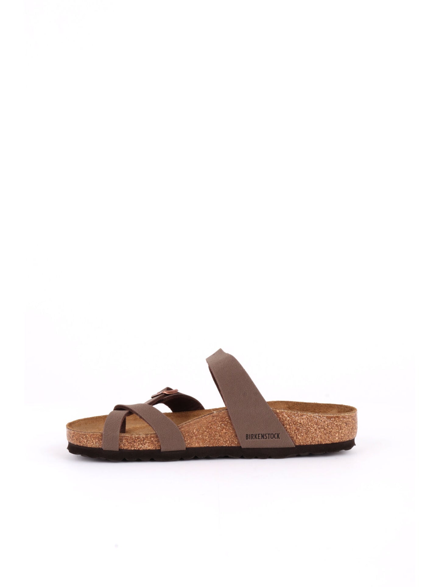 Sandalo Mayari Birkenstock da donna in morbido tessuto marrone