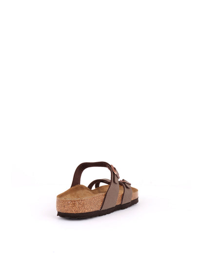 Sandalo Mayari Birkenstock da donna in morbido tessuto marrone