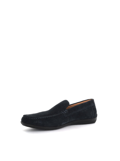 Mocassino Imac uomo in pelle blu primaverile