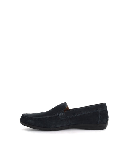 Mocassino Imac uomo in pelle blu primaverile