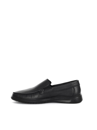 Mocassino da uomo Imac in pelle nero elegante e confortevole