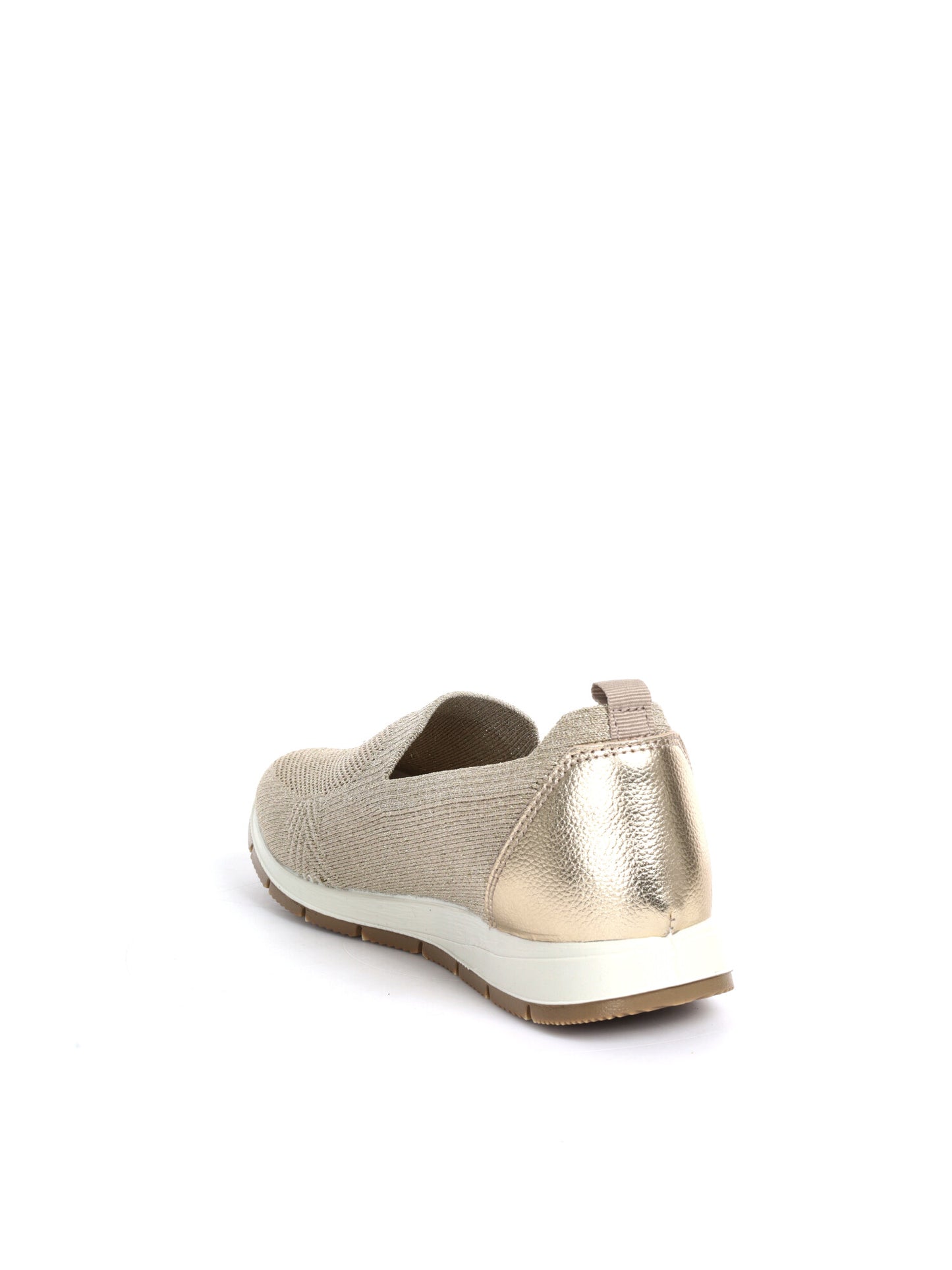 Slip on donna Imac in elegante tonalità argento metallico