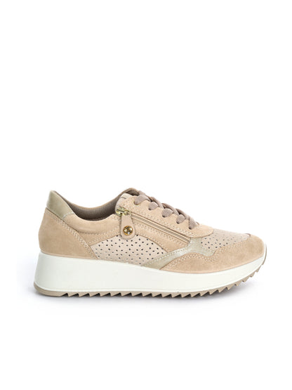 Sneakers stringate Imac da donna in pelle bianca