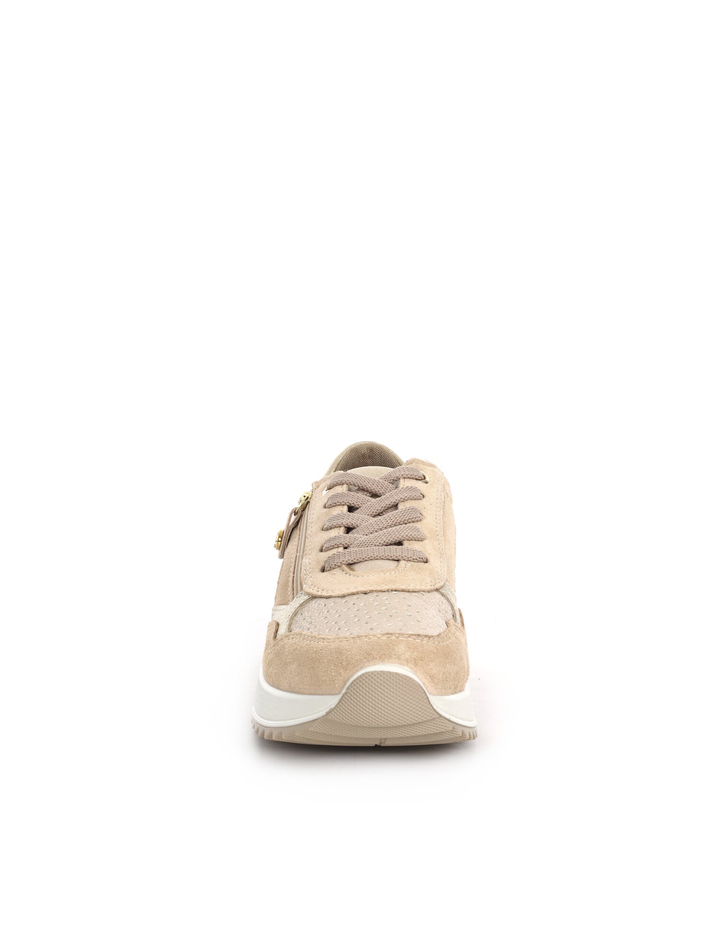 Sneakers stringate Imac da donna in pelle bianca
