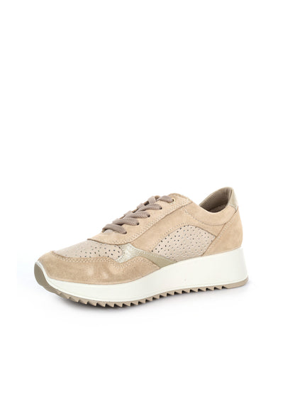 Sneakers stringate Imac da donna in pelle bianca