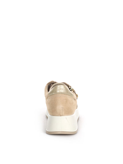Sneakers stringate Imac da donna in pelle bianca