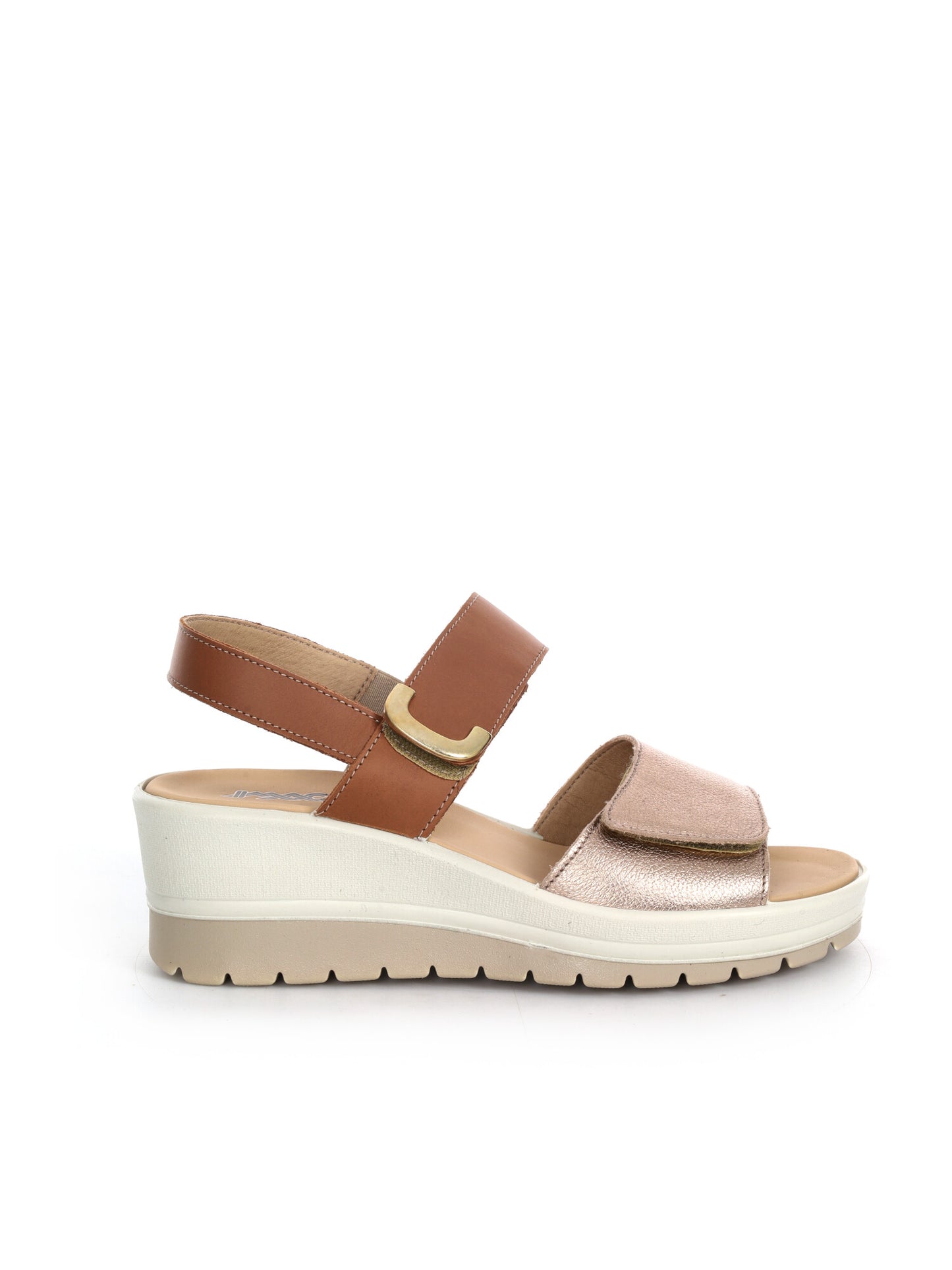 Sandali donna Imac beige con tacco comodo