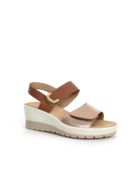 Sandali donna Imac beige con tacco comodo