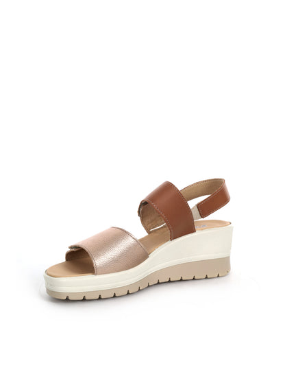 Sandali donna Imac beige con tacco comodo