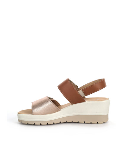 Sandali donna Imac beige con tacco comodo