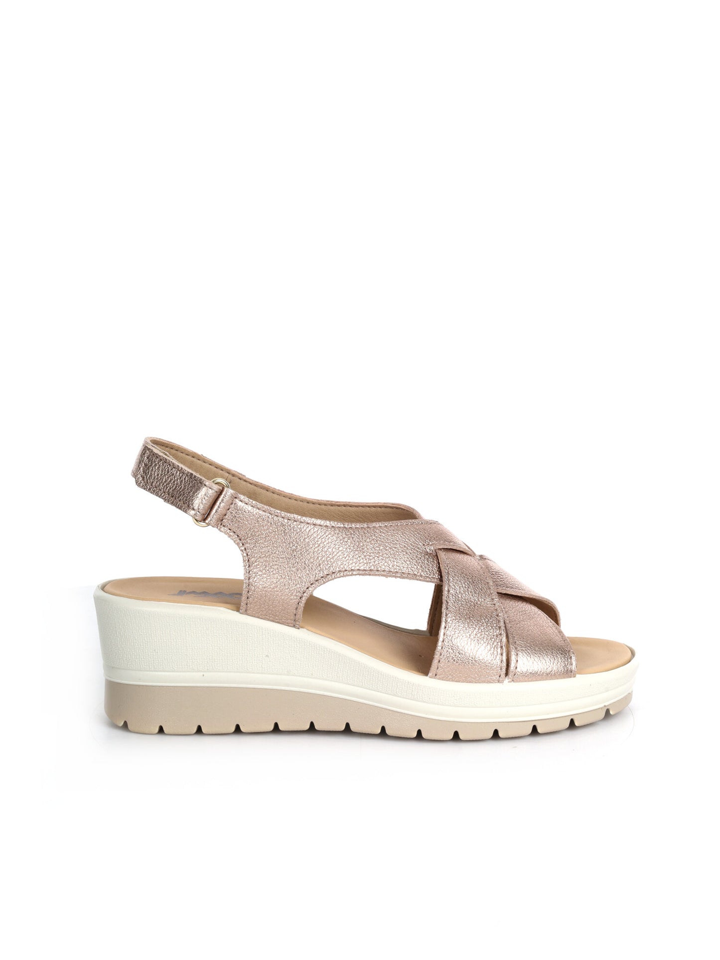 Sandali donna Imac beige con tacco comodo ed elegante