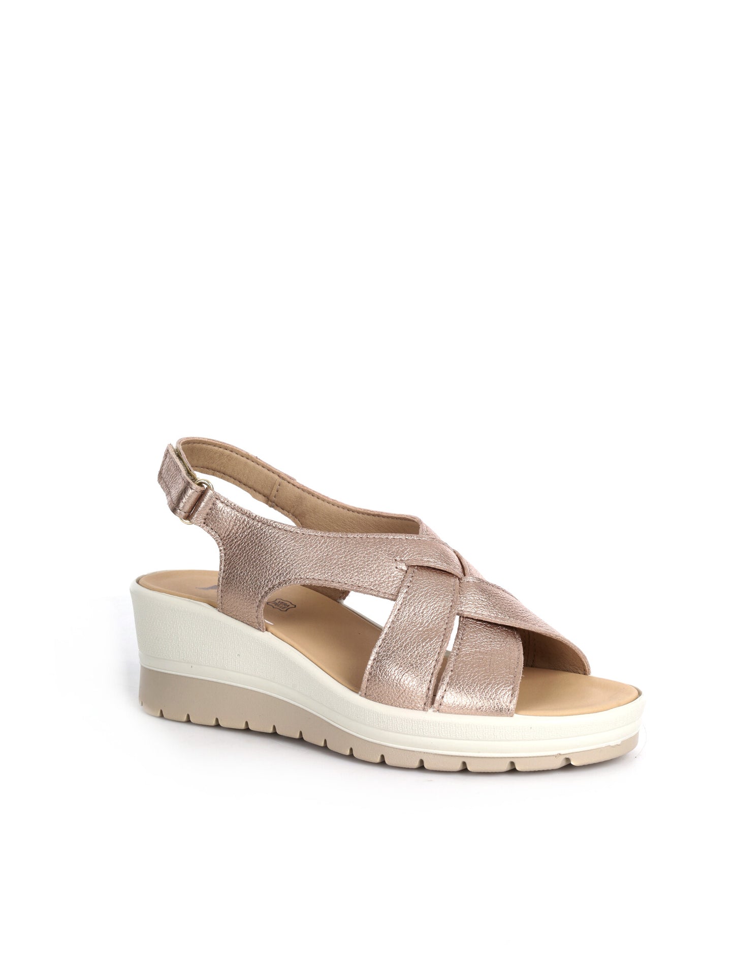 Sandali donna Imac beige con tacco comodo ed elegante