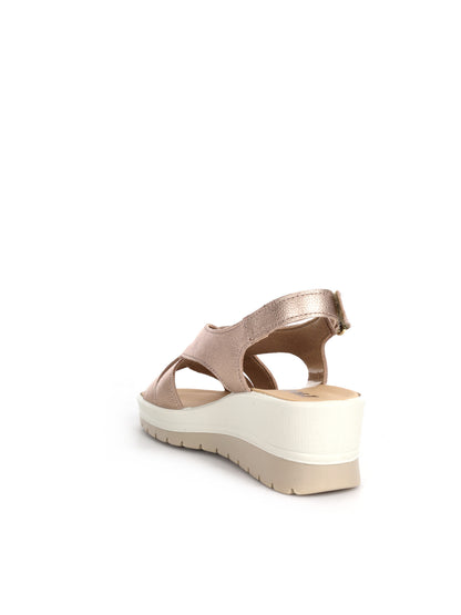 Sandali donna Imac beige con tacco comodo ed elegante