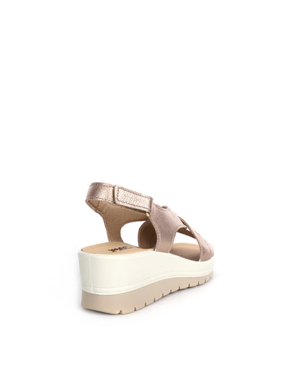 Sandali donna Imac beige con tacco comodo ed elegante