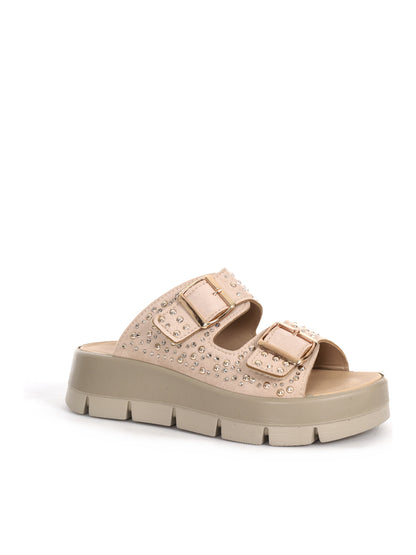 Sandali donna beige firmati Imac, eleganti e comodi