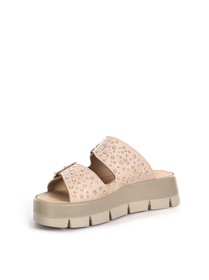 Sandali donna beige firmati Imac, eleganti e comodi