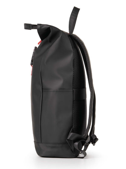 Zaino Roll-Top Intempo Ready in gomma antipioggia nero unisex