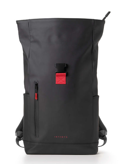 Zaino Roll-Top Intempo Ready in gomma antipioggia nero unisex