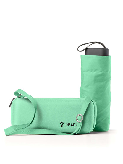 Ready Ombrello da borsa azzurro compatto unisex