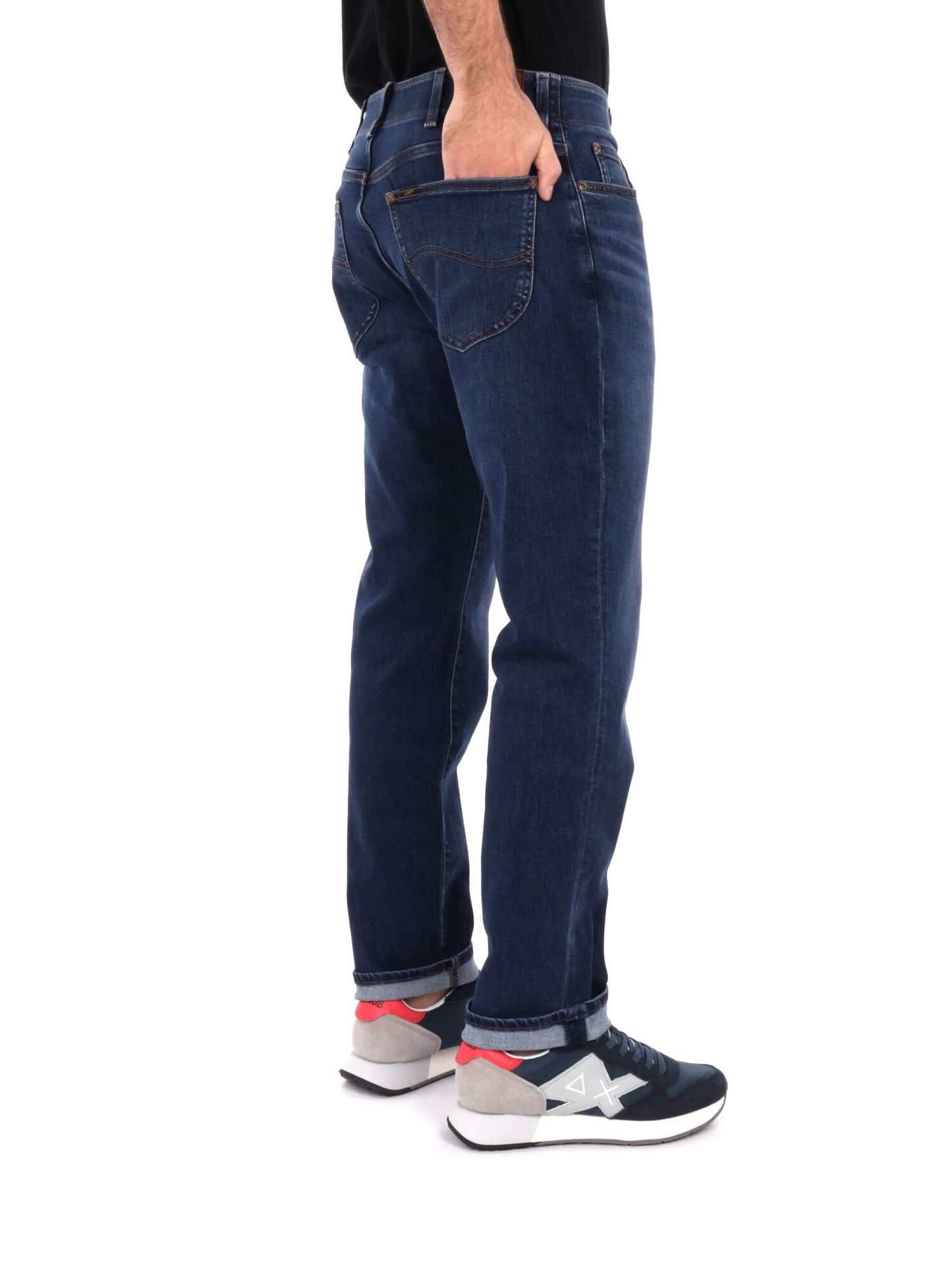 JEANS STRAIGHT LEE DA UOMO BLU SCURO