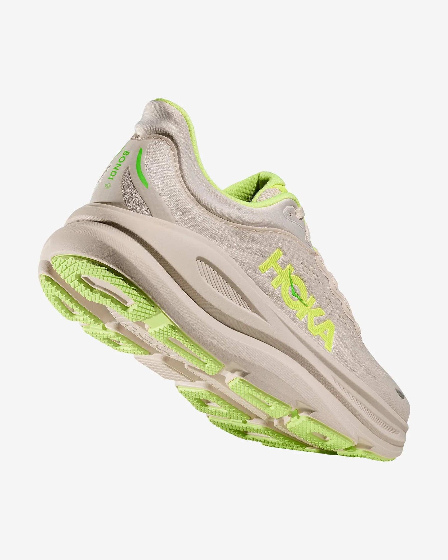 Hoka Bondi 9, scarpa running bianca da uomo per massimo comfort