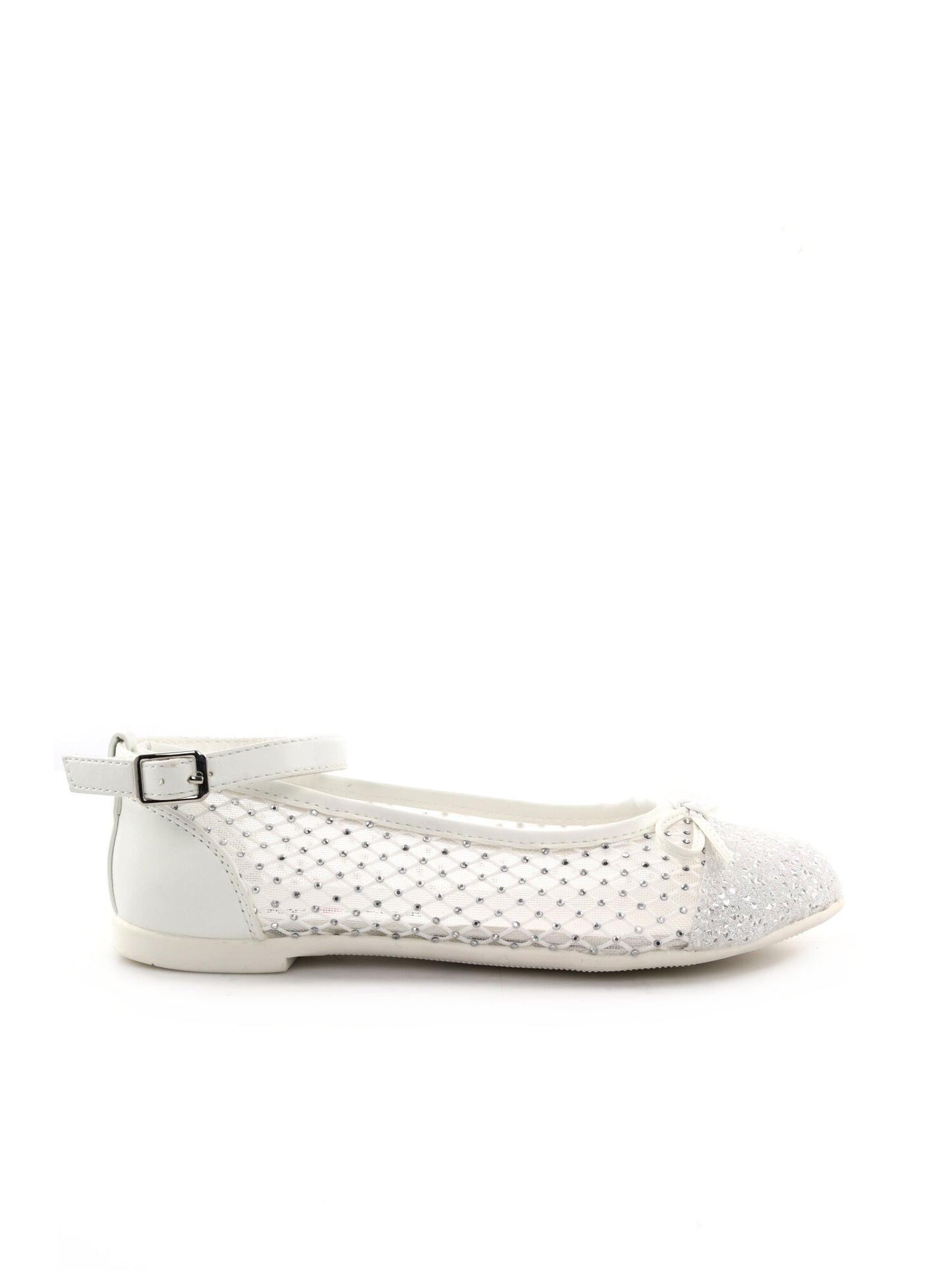 Ballerine Love Details per unisex bambino bianche in similpelle