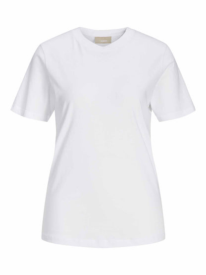 Jjxx Anna Reg Ss, t-shirt maniche corte da donna bianca
