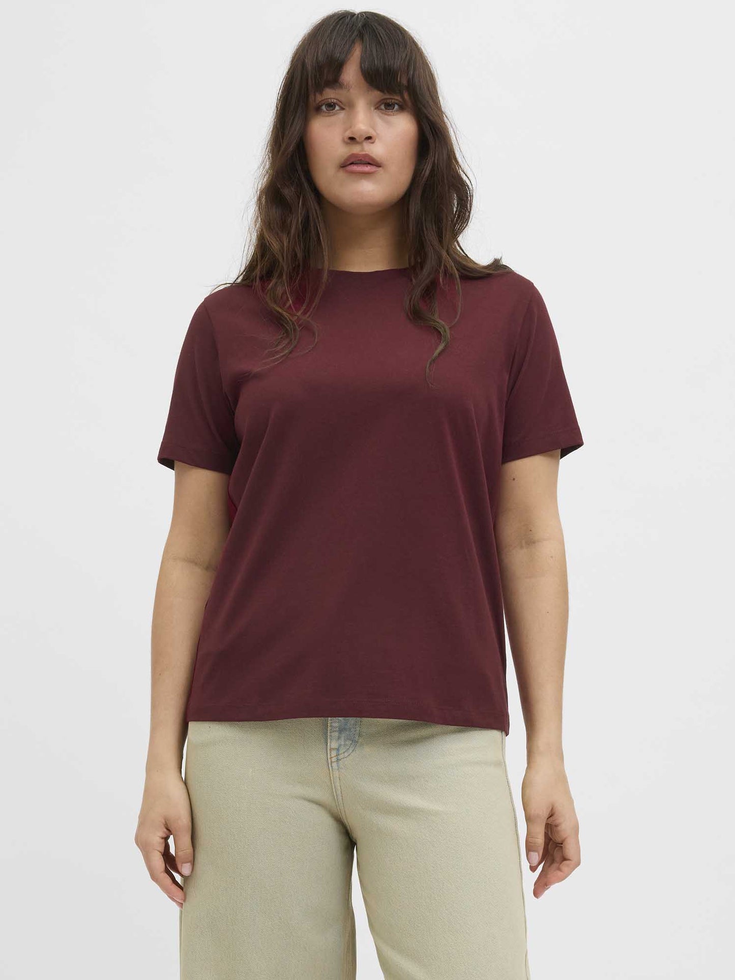 T-SHIRT ANNA JJXX DA RAGAZZA BORDEAUX