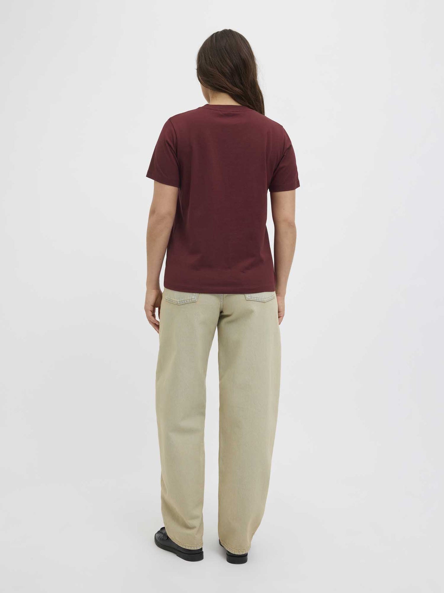 T-SHIRT ANNA JJXX DA RAGAZZA BORDEAUX