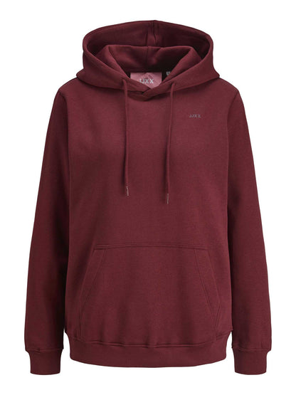 FELPA ABBIE CON CAPPUCCIO JJXX DA RAGAZZA BORDEAUX