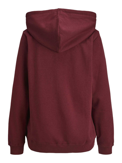 FELPA ABBIE CON CAPPUCCIO JJXX DA RAGAZZA BORDEAUX