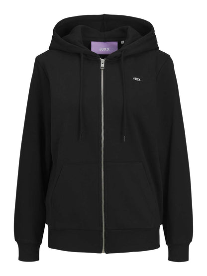 FELPA ABBIE CON ZIP JJXX DA RAGAZZA NERO