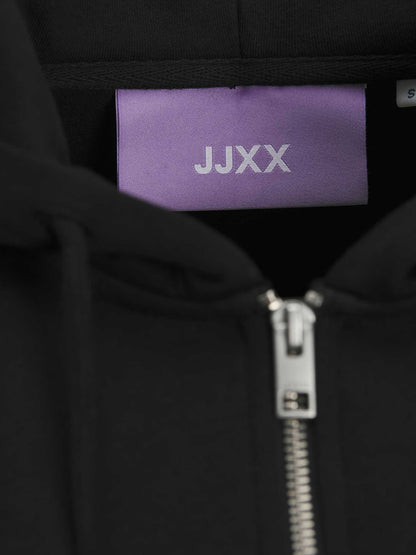 FELPA ABBIE CON ZIP JJXX DA RAGAZZA NERO