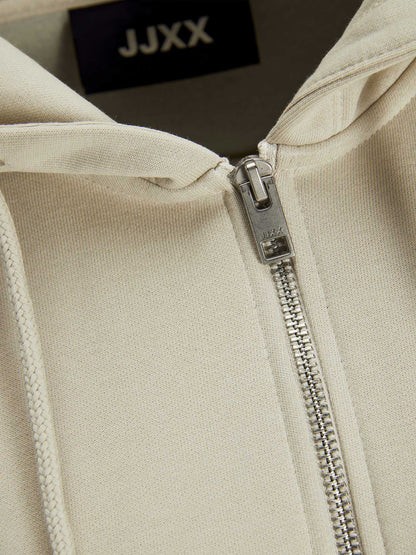 Jjxx abbie rlx zip felpa da donna panna