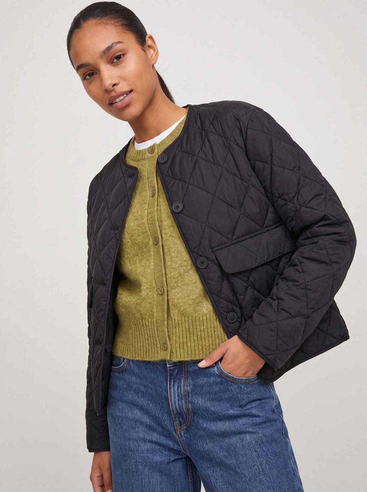 Jjxx Hope Quilted, giubbotti da donna nere