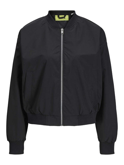 Bomber Jxella da donna nero in poliestere, leggero e casual
