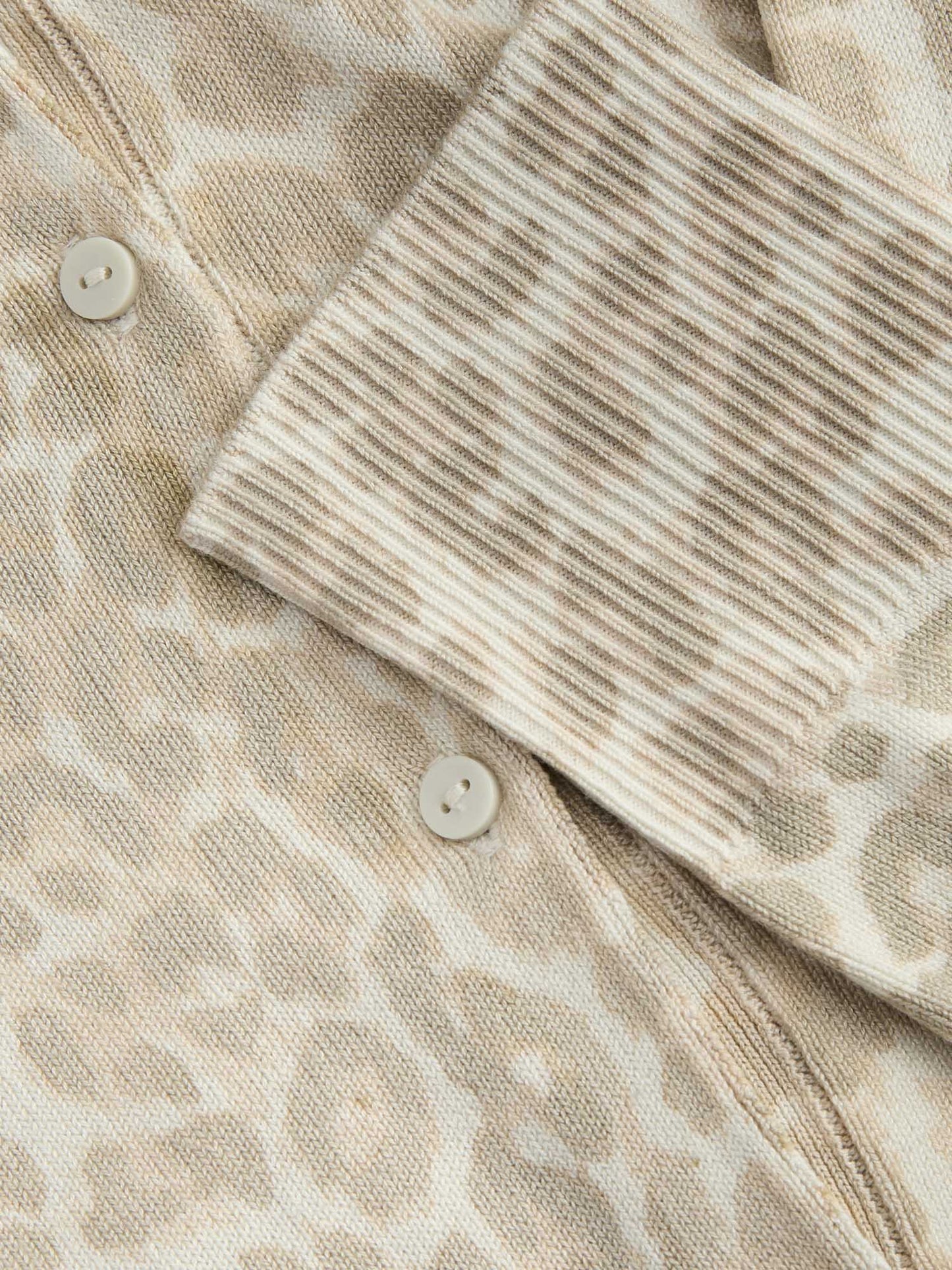 Cardigan donna JJXX con stampa animalier beige e multicolore