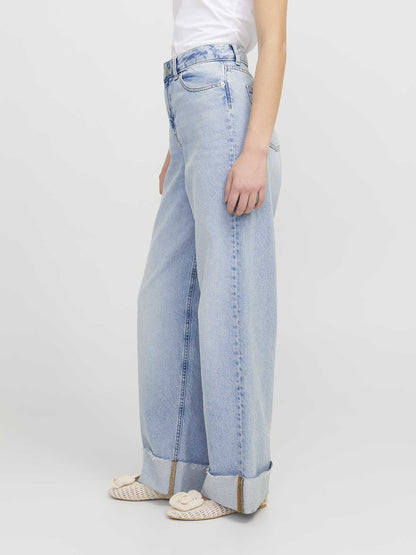 JJXX TOKYO WIDE FOLD - JEANS CHIARO