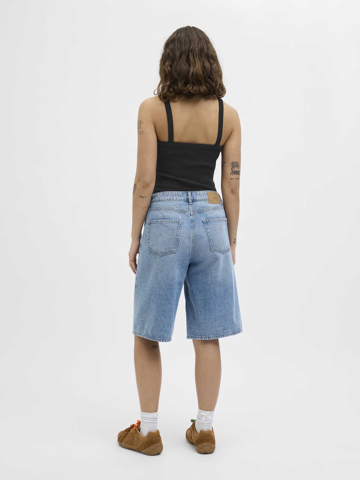 JJXX Fifi, canotta da donna nera con scollo quadrato