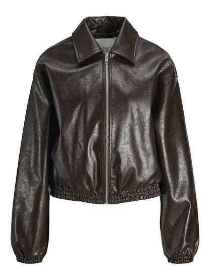 GIUBBINO JODY SHINY CON FINITURA LUCIDA JJXX DA RAGAZZA MARRONE