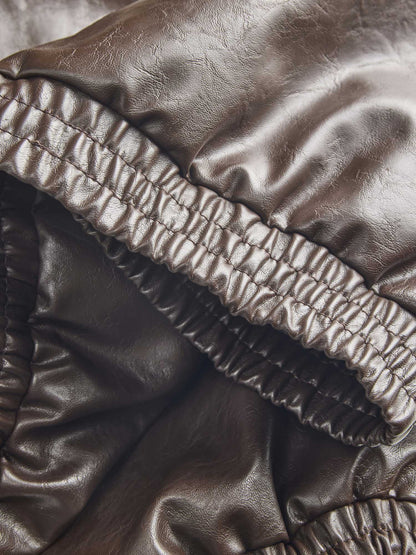 GIUBBINO JODY SHINY CON FINITURA LUCIDA JJXX DA RAGAZZA MARRONE