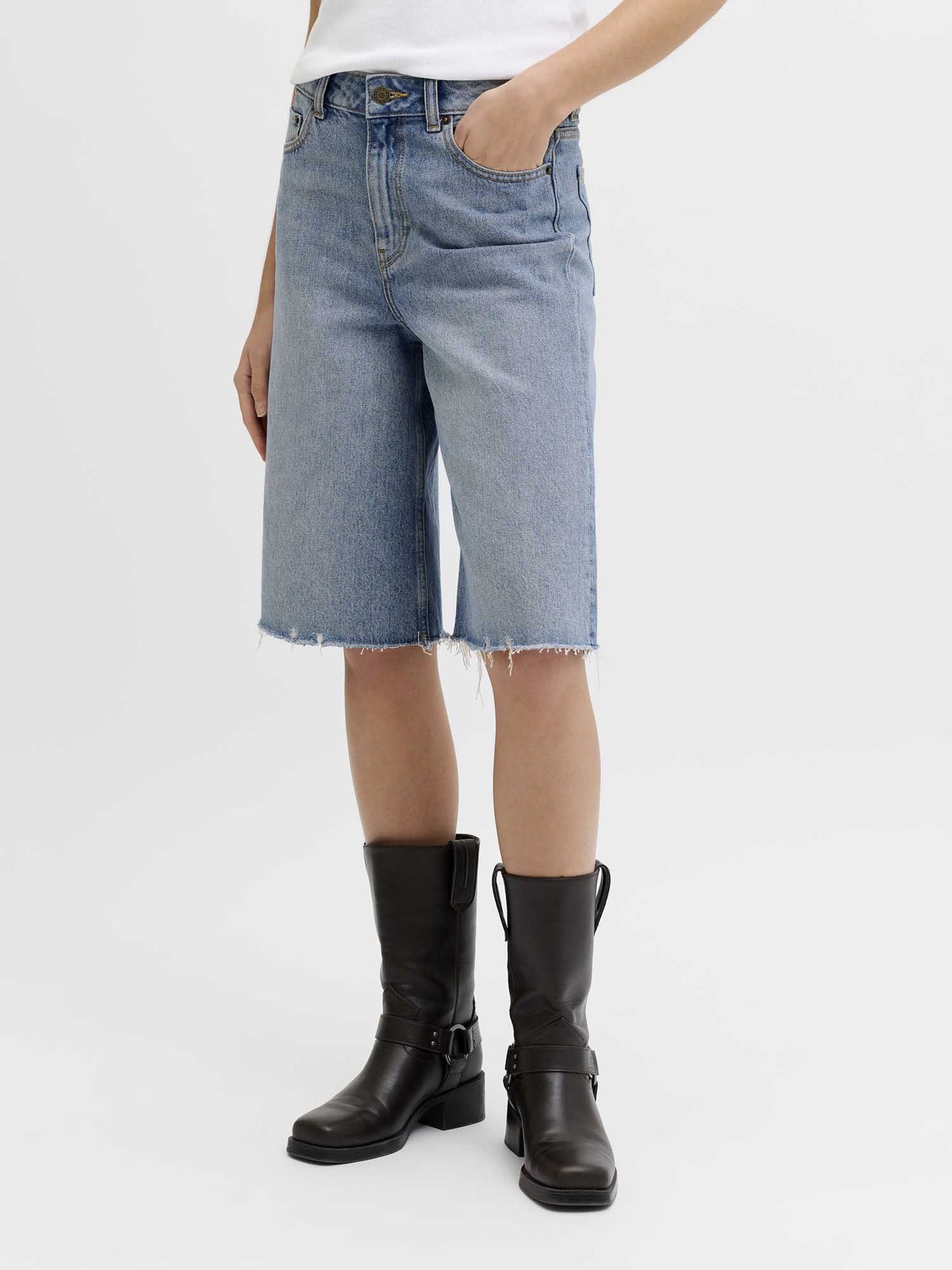 Bermuda Tokio Long da donna in denim medium casual