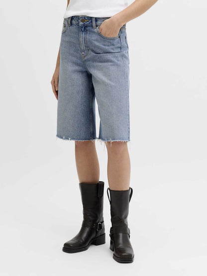 Bermuda Tokio Long da donna in denim medium casual