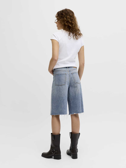 Bermuda Tokio Long da donna in denim medium casual