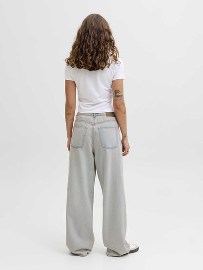 Jeans baggy JJXX Kyoto donna in denim chiaro per un look casual